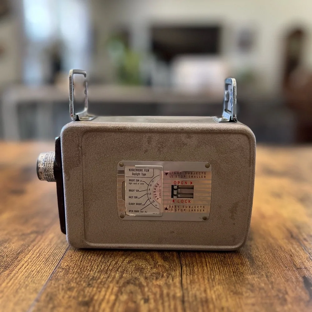 Kodak Brownie Vintage 8mm Movie Camera II Model 2 13mm f/2.7 Lens Winds & Spins